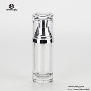 HXL328A Tom akryl, airless fløde og Lotion Flaske, kosmetisk emballage, hudplejebeholder