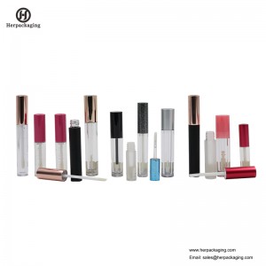 HCL311 Klar plast Tomme læbereguleringsrør til farvekosmetiske produkter flokede lipglosser